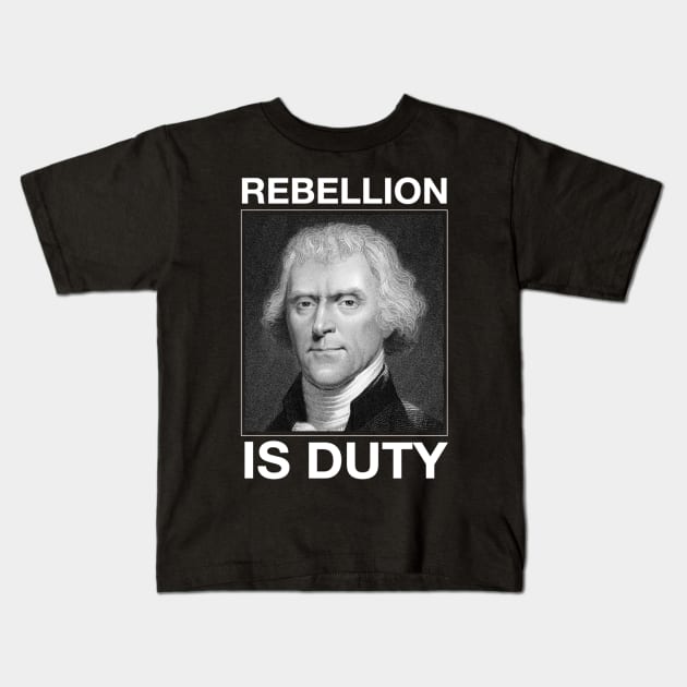 JEFFERSON REBELLION Kids T-Shirt by Litera Shirts